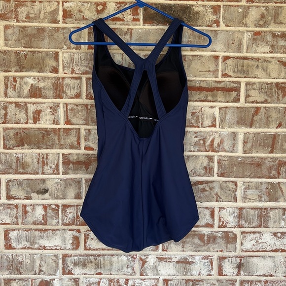 Speedo Women's Dark Blue One Piece Swimsuit - Picture 7 of 11